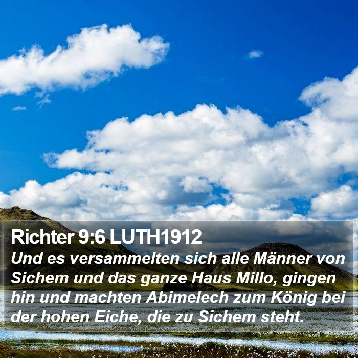 Richter 9:6 LUTH1912 Bible Study