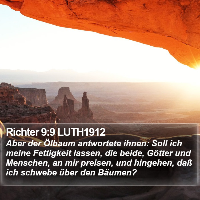 Richter 9:9 LUTH1912 Bible Study