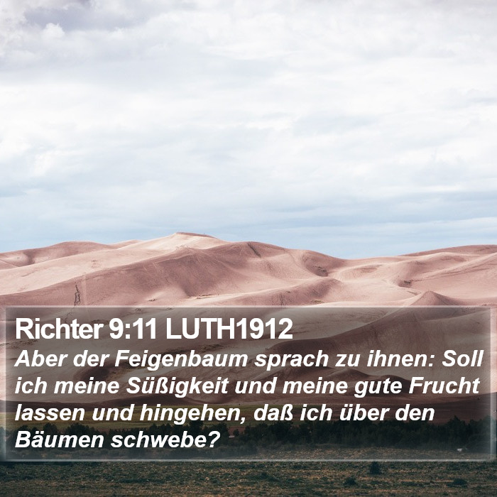 Richter 9:11 LUTH1912 Bible Study