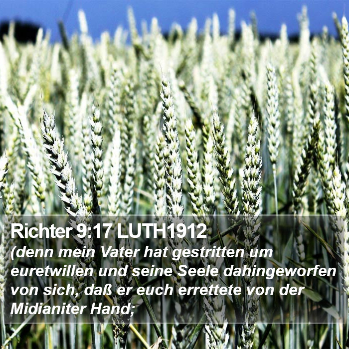 Richter 9:17 LUTH1912 Bible Study