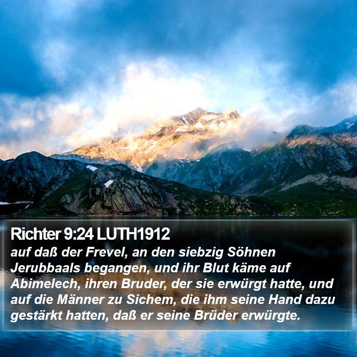 Richter 9:24 LUTH1912 Bible Study