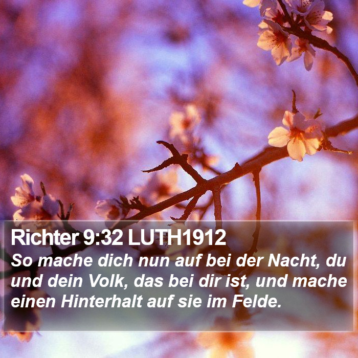 Richter 9:32 LUTH1912 Bible Study