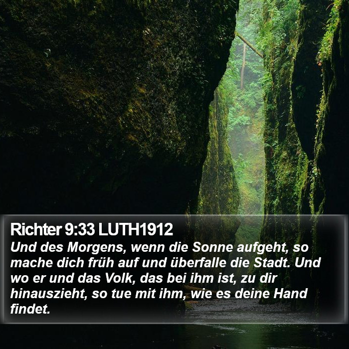 Richter 9:33 LUTH1912 Bible Study