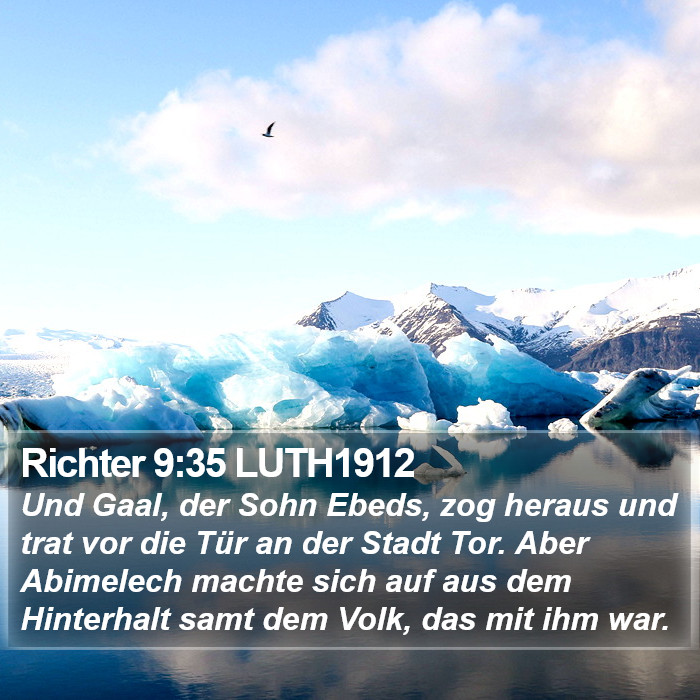 Richter 9:35 LUTH1912 Bible Study