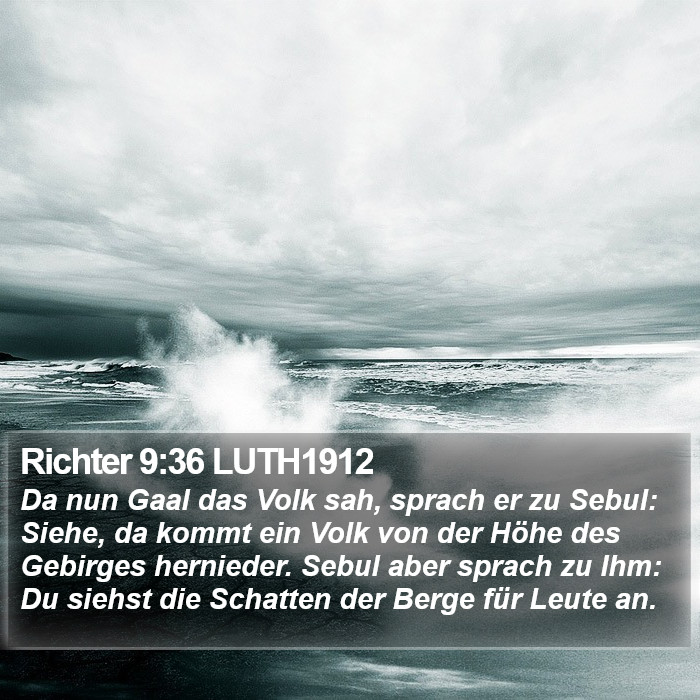 Richter 9:36 LUTH1912 Bible Study