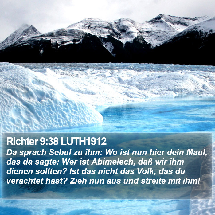 Richter 9:38 LUTH1912 Bible Study