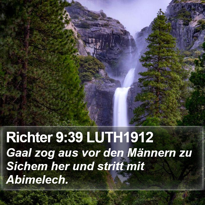 Richter 9:39 LUTH1912 Bible Study