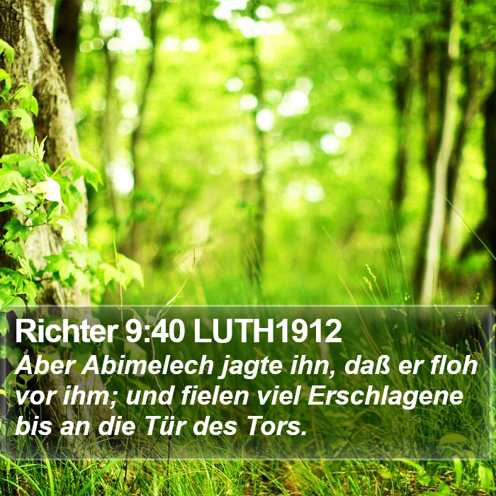 Richter 9:40 LUTH1912 Bible Study