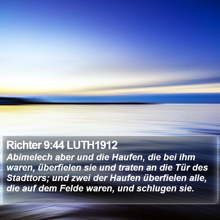 Richter 9:44 LUTH1912 Bible Study