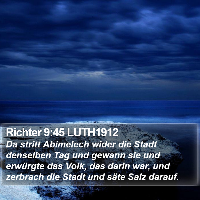 Richter 9:45 LUTH1912 Bible Study