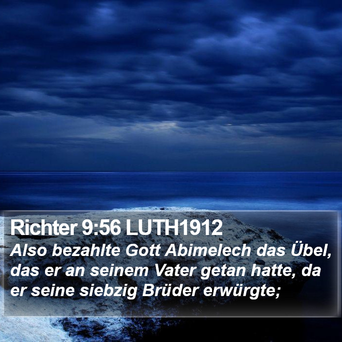 Richter 9:56 LUTH1912 Bible Study