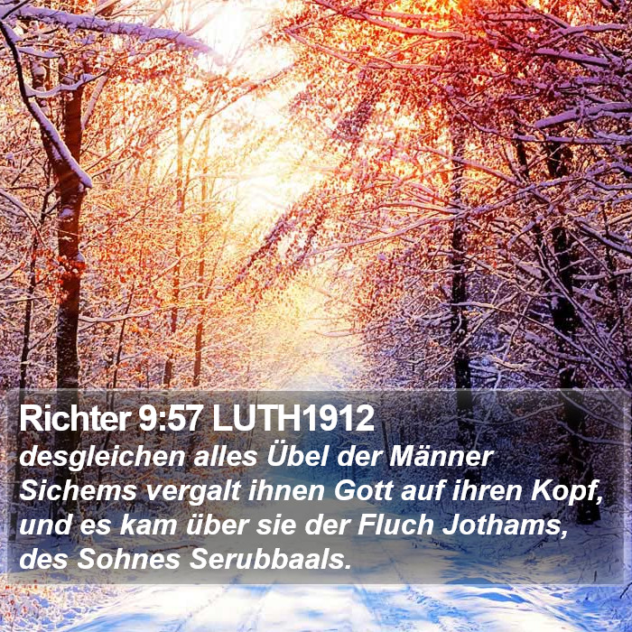 Richter 9:57 LUTH1912 Bible Study