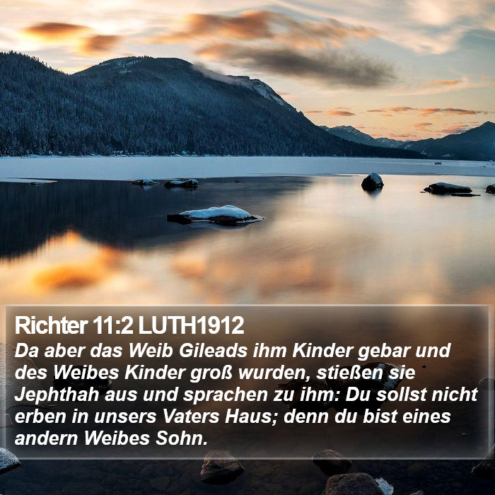 Richter 11:2 LUTH1912 Bible Study