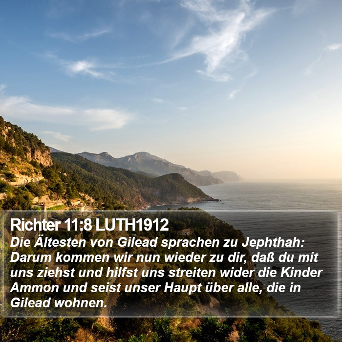 Richter 11:8 LUTH1912 Bible Study