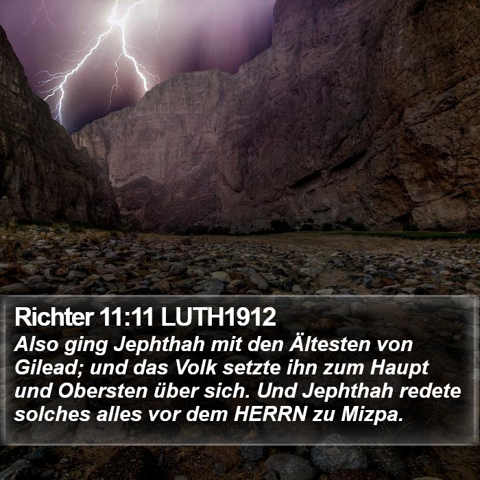 Richter 11:11 LUTH1912 Bible Study