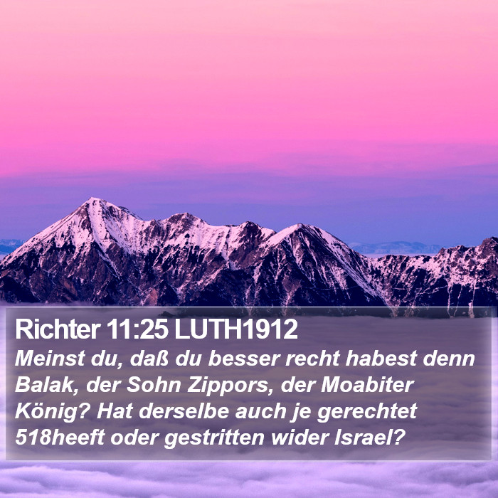 Richter 11:25 LUTH1912 Bible Study