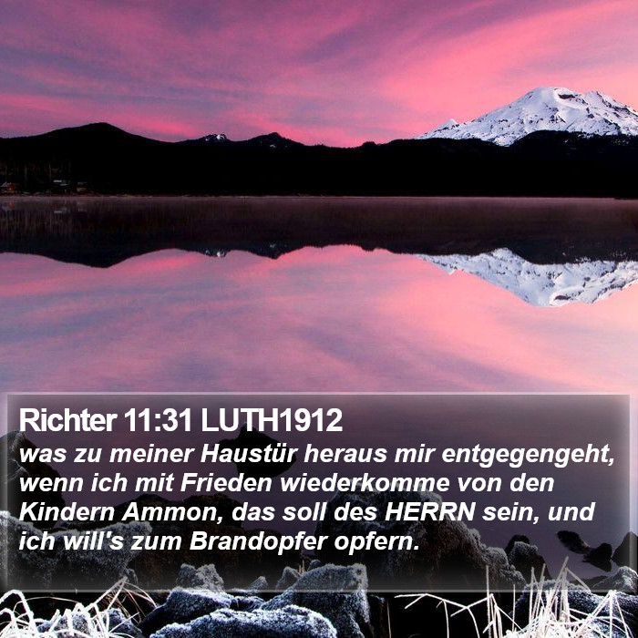 Richter 11:31 LUTH1912 Bible Study