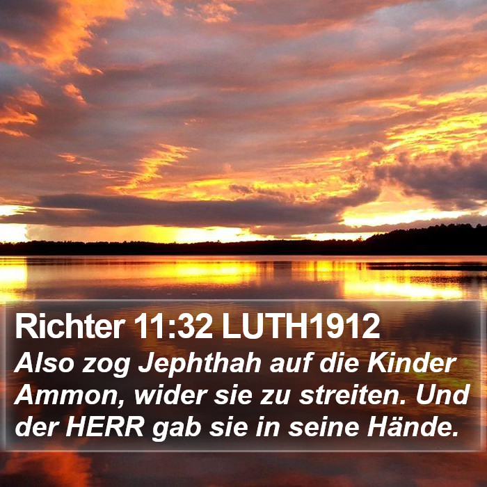 Richter 11:32 LUTH1912 Bible Study