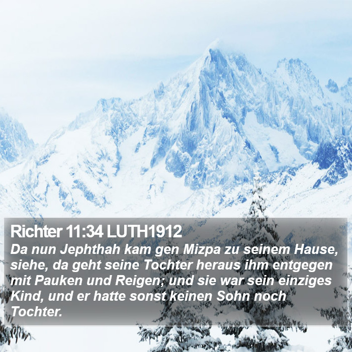 Richter 11:34 LUTH1912 Bible Study
