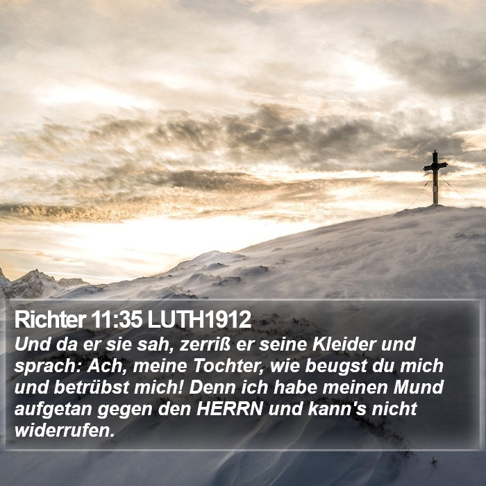 Richter 11:35 LUTH1912 Bible Study