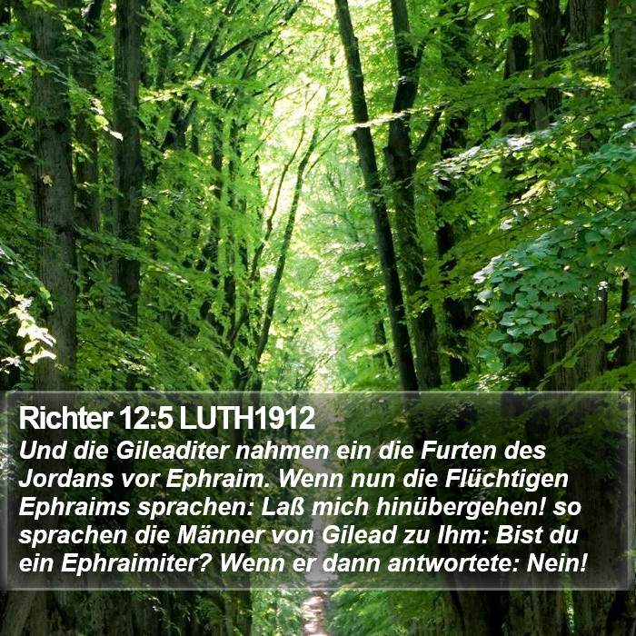 Richter 12:5 LUTH1912 Bible Study
