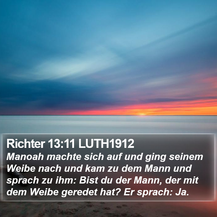 Richter 13:11 LUTH1912 Bible Study