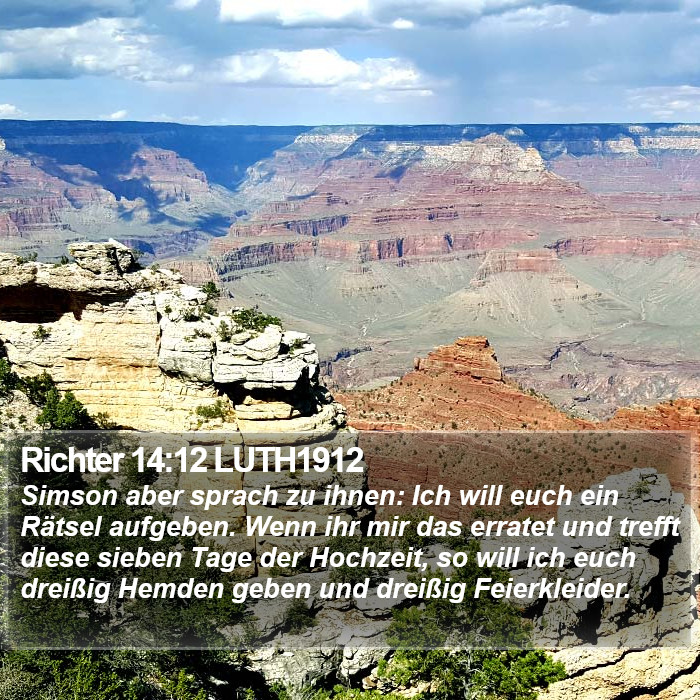 Richter 14:12 LUTH1912 Bible Study