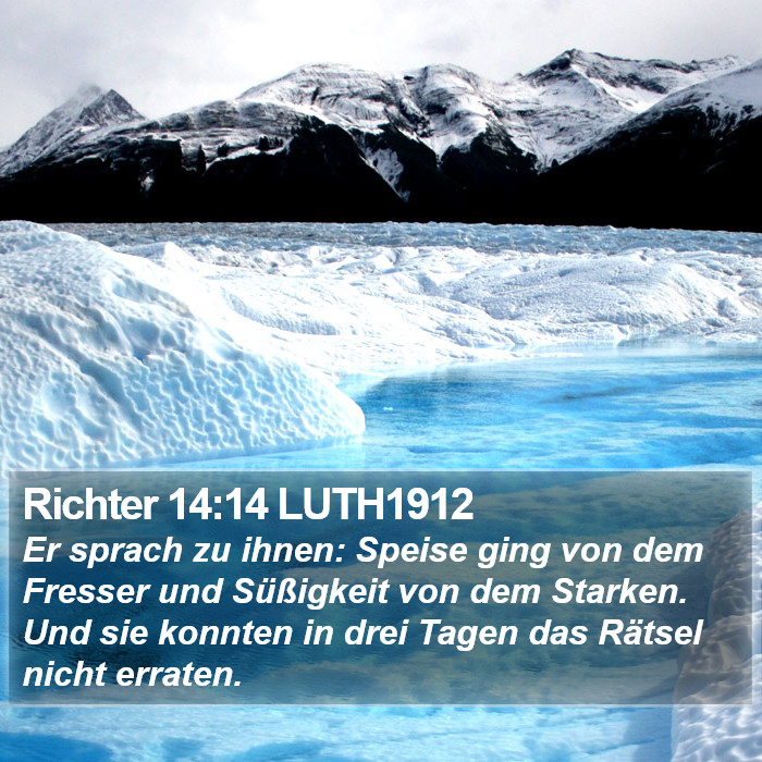 Richter 14:14 LUTH1912 Bible Study
