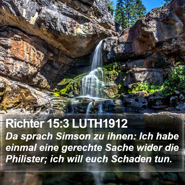 Richter 15:3 LUTH1912 Bible Study