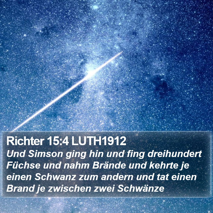 Richter 15:4 LUTH1912 Bible Study