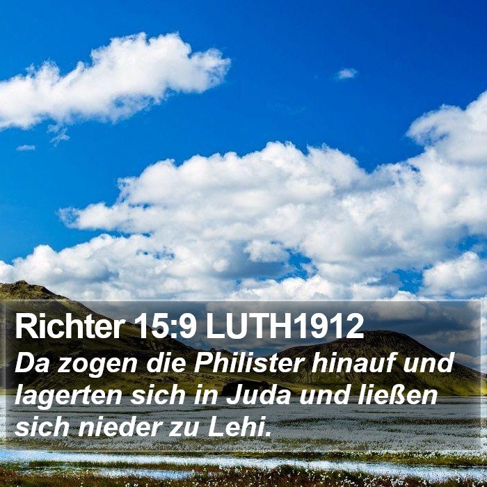 Richter 15:9 LUTH1912 Bible Study