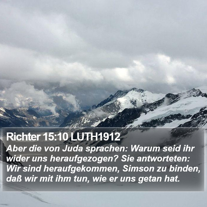 Richter 15:10 LUTH1912 Bible Study