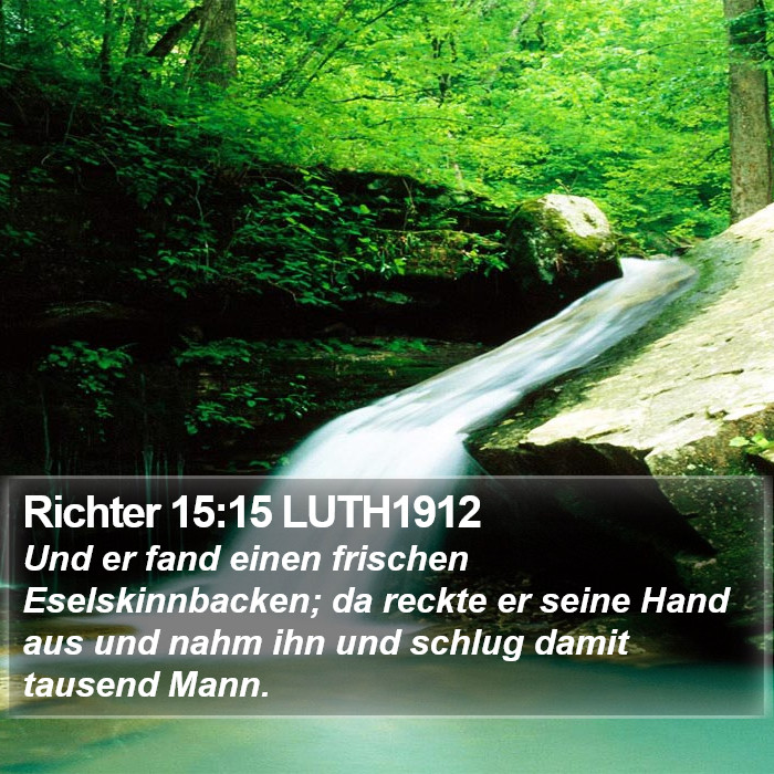 Richter 15:15 LUTH1912 Bible Study