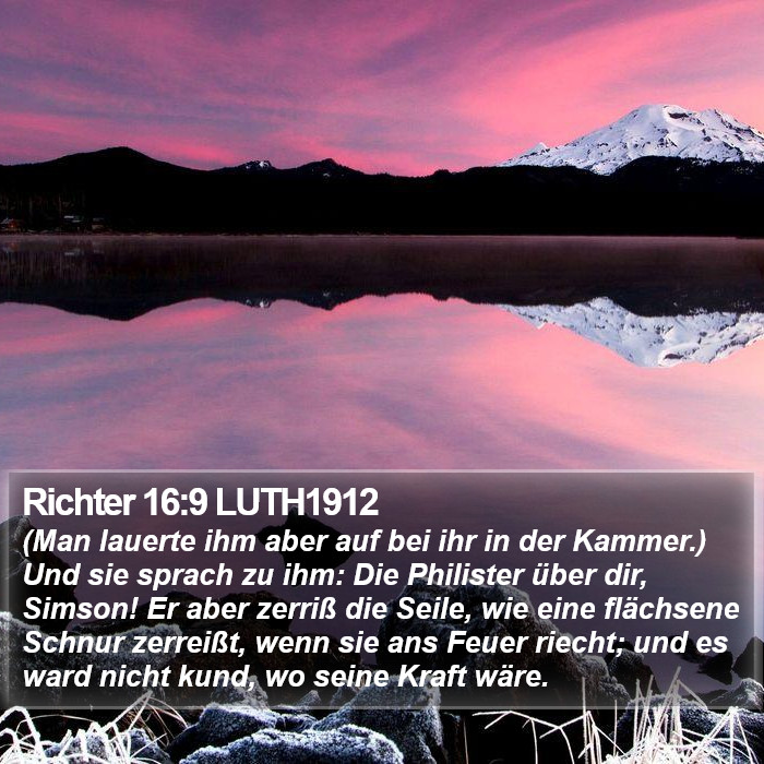 Richter 16:9 LUTH1912 Bible Study