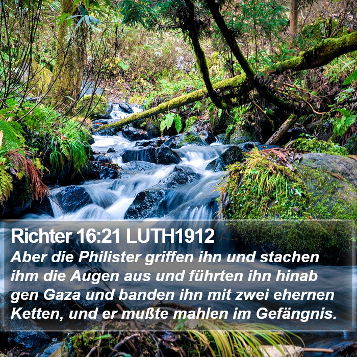 Richter 16:21 LUTH1912 Bible Study