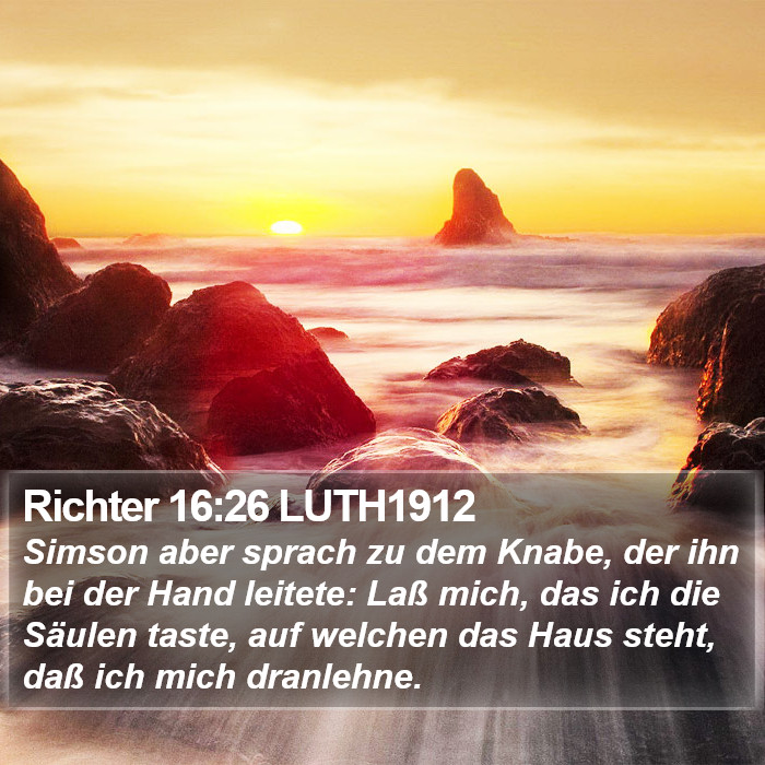 Richter 16:26 LUTH1912 Bible Study