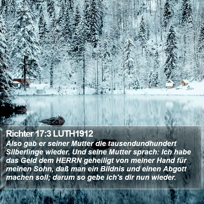 Richter 17:3 LUTH1912 Bible Study