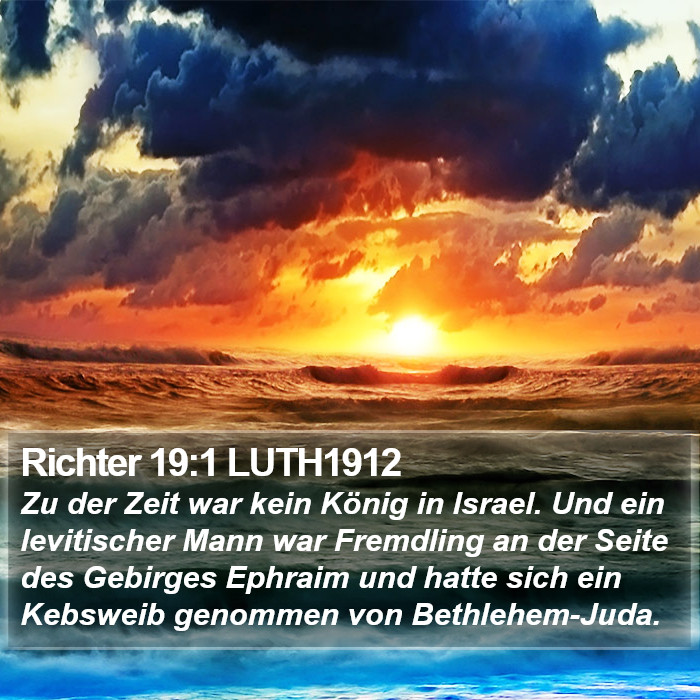Richter 19:1 LUTH1912 Bible Study