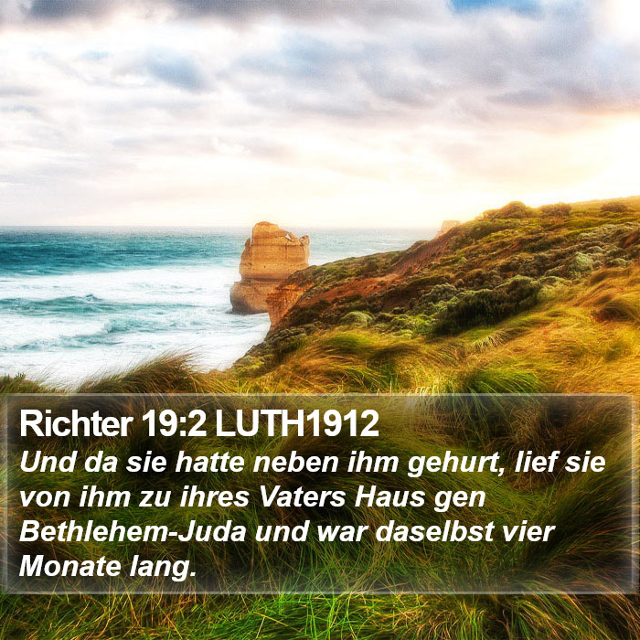 Richter 19:2 LUTH1912 Bible Study