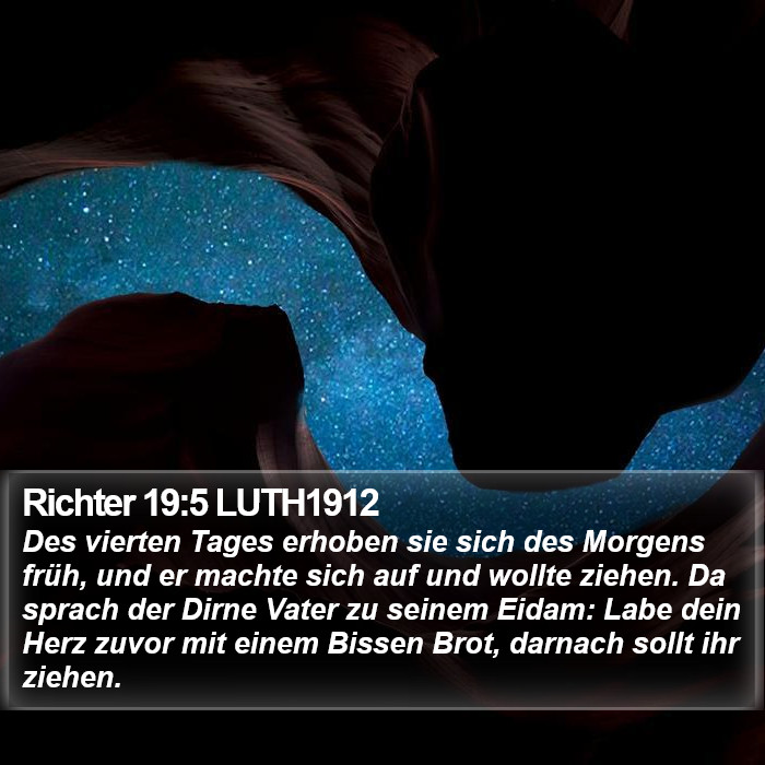 Richter 19:5 LUTH1912 Bible Study