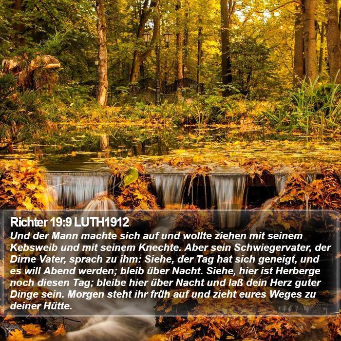 Richter 19:9 LUTH1912 Bible Study