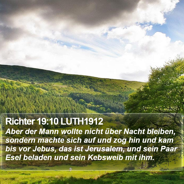 Richter 19:10 LUTH1912 Bible Study
