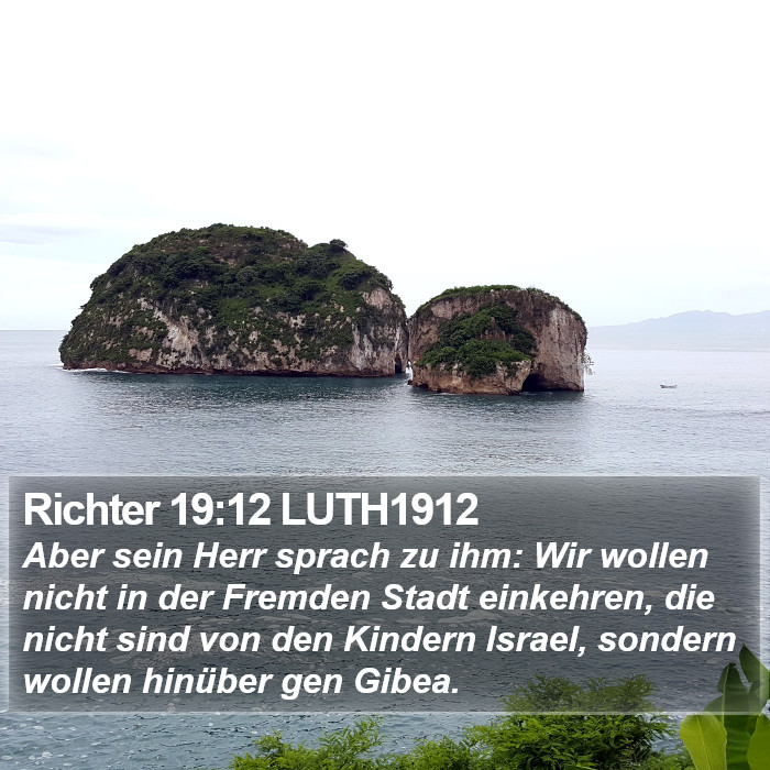 Richter 19:12 LUTH1912 Bible Study