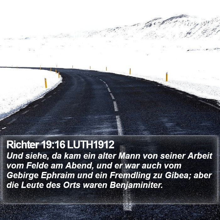 Richter 19:16 LUTH1912 Bible Study
