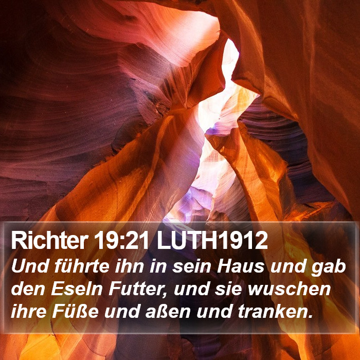 Richter 19:21 LUTH1912 Bible Study