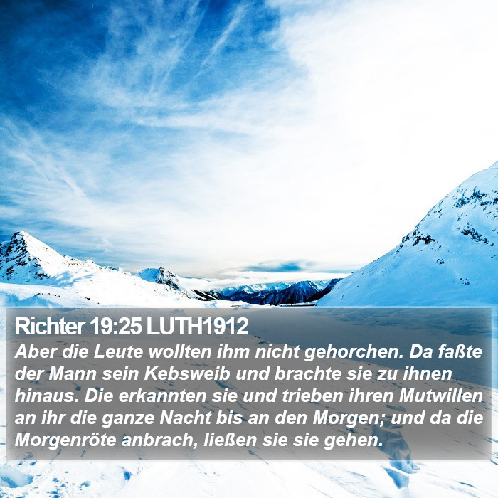 Richter 19:25 LUTH1912 Bible Study