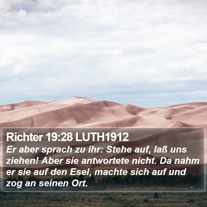 Richter 19:28 LUTH1912 Bible Study