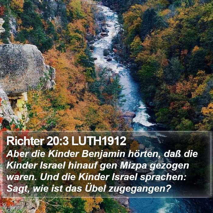 Richter 20:3 LUTH1912 Bible Study
