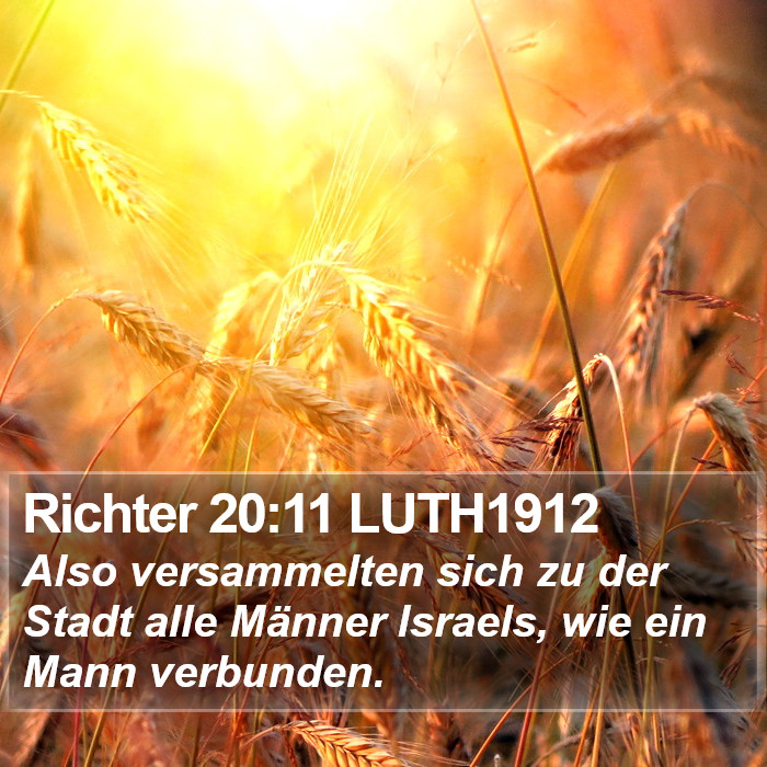 Richter 20:11 LUTH1912 Bible Study