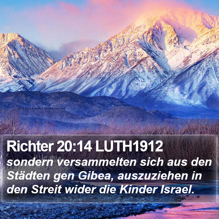 Richter 20:14 LUTH1912 Bible Study